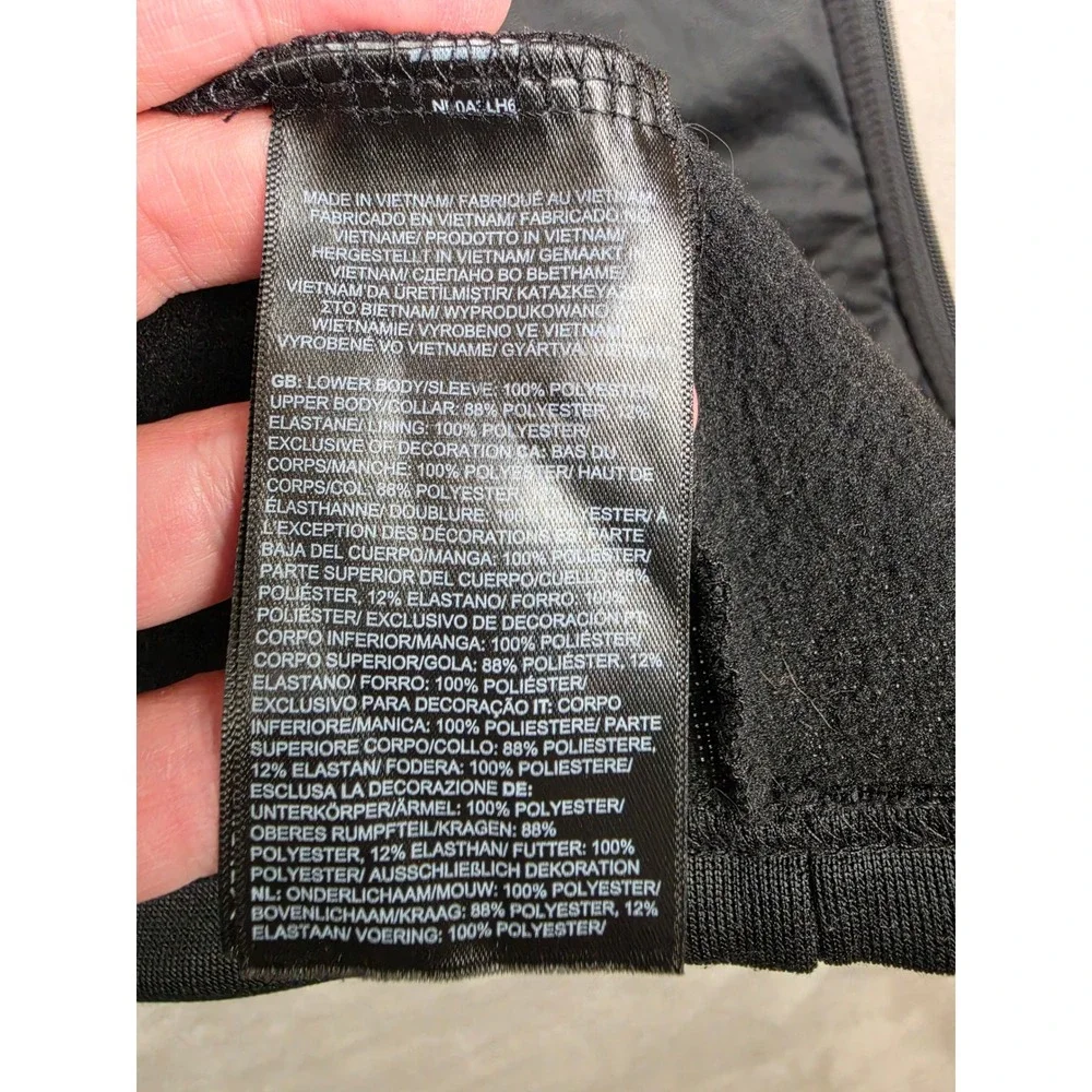 The North Face Hybrid Full Zip Jacket Mens M Black NF0A3LH6 Fleece Outdoor
